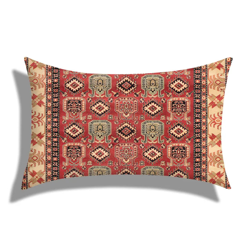 EMESA HOME Moroccan Geometric Short Plush Rectangular Cushion Cover