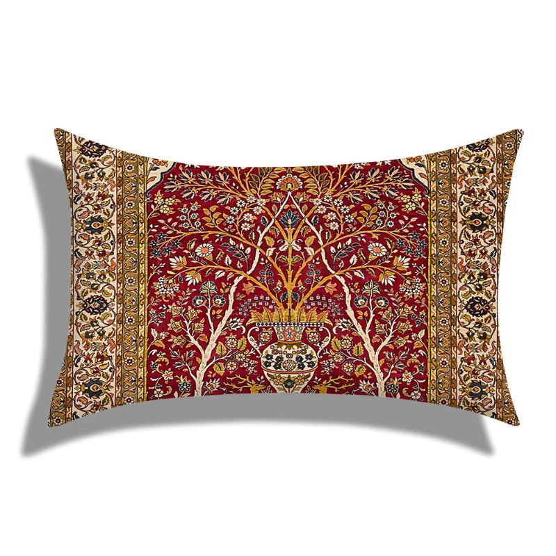EMESA HOME Moroccan Geometric Short Plush Rectangular Cushion Cover
