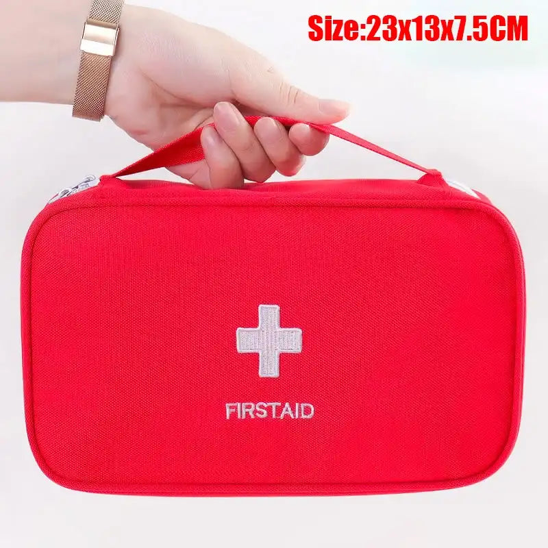 EMESA HOME Portable Medicine Pouch – Travel First Aid Kit & Household Medical Storage Organizer