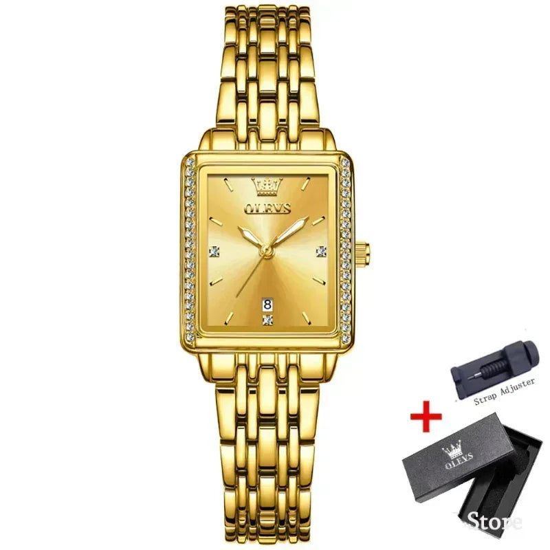 EMESA HOME Elegant Quartz Women’s Wristwatch – Luxury Waterproof Luminous Date Watch - EMESA HOME™