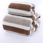 EMESA HOME Bamboo Charcoal Coral Velvet Bath Towel – Thickened, Super Absorbent & Quick-Drying for Bathroom Use - EMESA HOME™