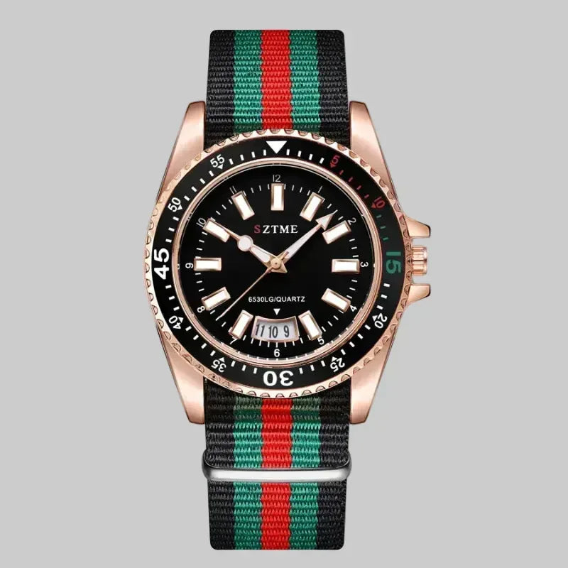 EMESA HOME Luxurious Women Nylon Strap Watch – Simple Luminous Quartz Calendar Watch - EMESA HOME™