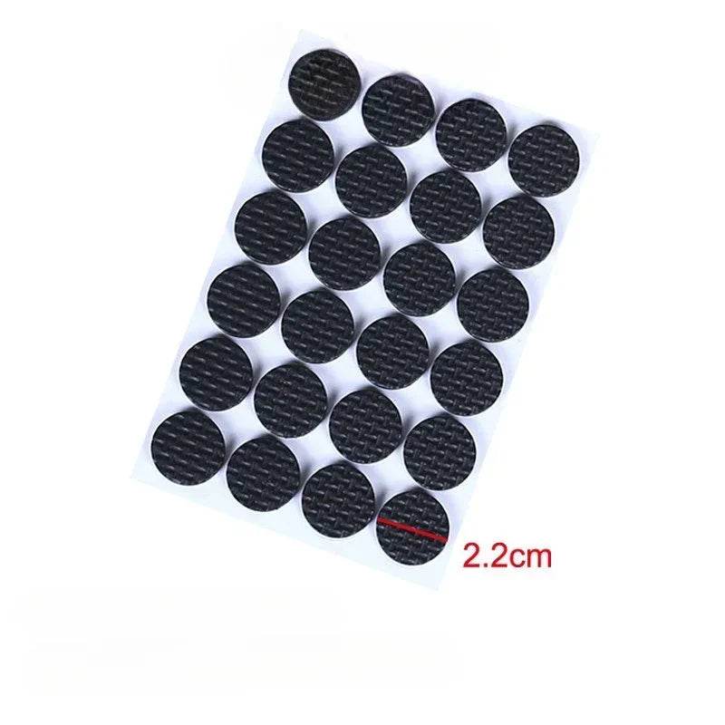 EMESA HOME Non-Slip Self-Adhesive Furniture Pads – EVA Round & Square Leg Protectors for Tables, Chairs, Sofas & Floors 24Pcs 2.2cm Diameter