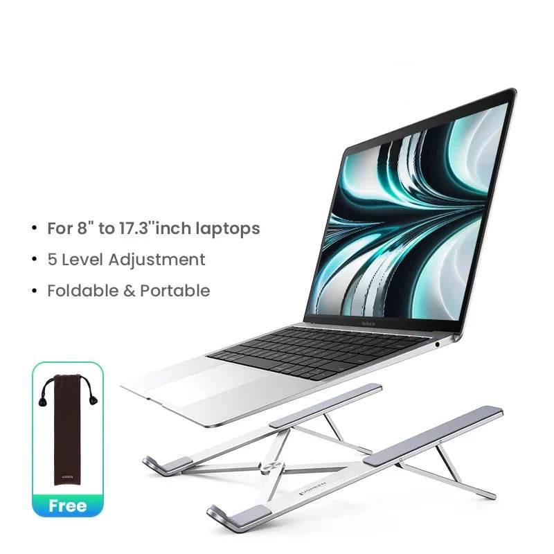 EMESA HOME (UGREEN) Foldable Aluminum Laptop Stand for MacBook, Tablet & Phone - EMESA HOME™