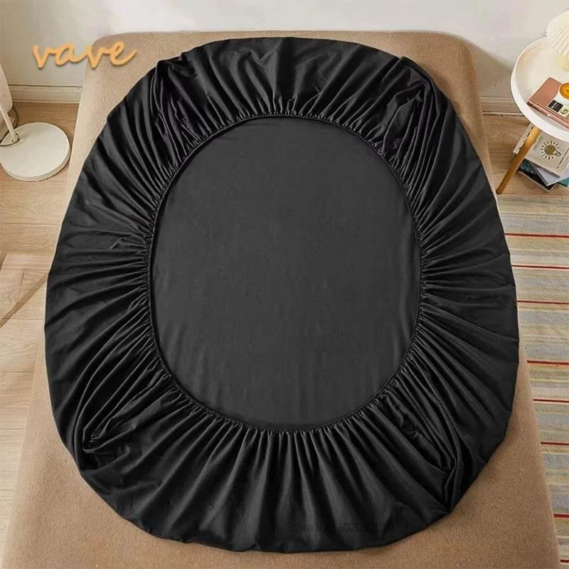 EMESA HOME Cotton Fitted Sheet – Solid Color, Non-Slip Mattress Cover with Elastic Band for Double, Queen, and King Size Beds - EMESA HOME™