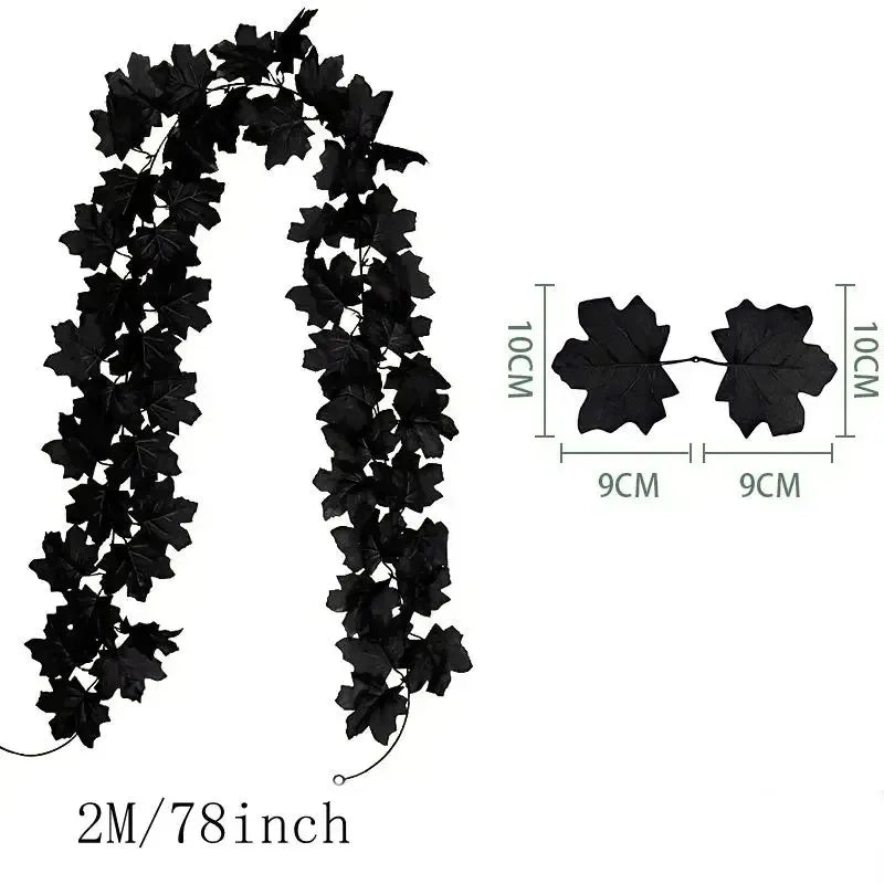 EMESA HOME 200CM Artificial Maple Leaf Garland Vine for Autumn Decor
