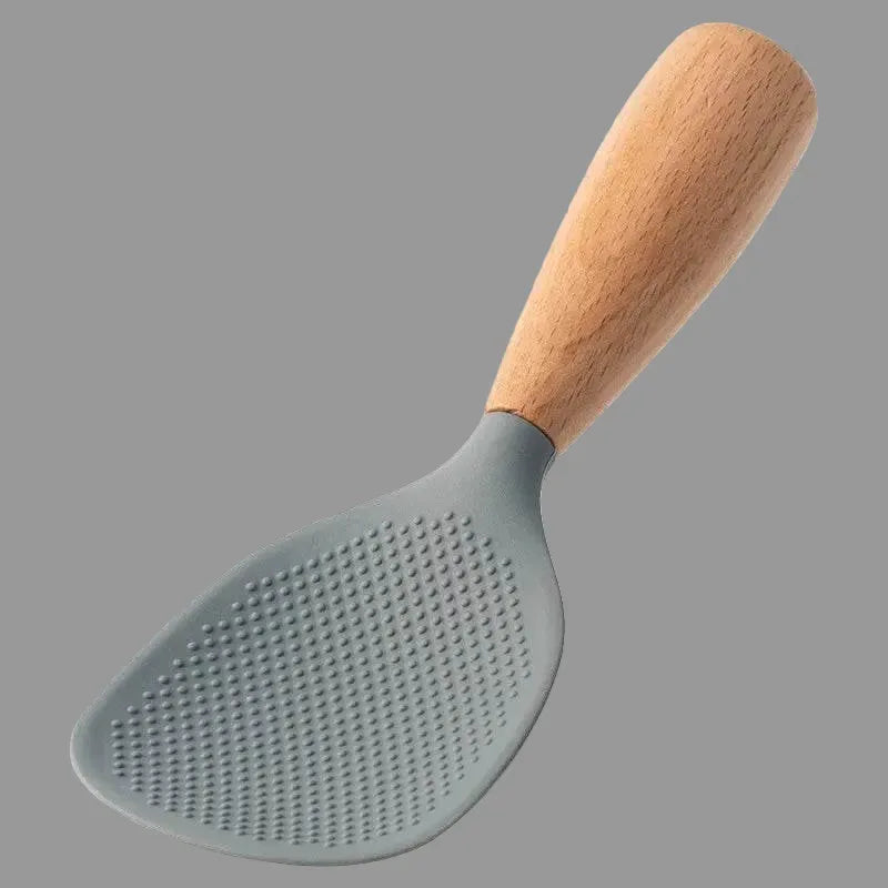 EMESA HOME Silicone Cooking Spoon – Non-stick, Anti-scalding, Heat-resistant Rice & Pot Spoon, Durable Kitchen Tool - EMESA HOME™