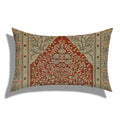 Decorative pillow with intricate floral pattern on a white background
