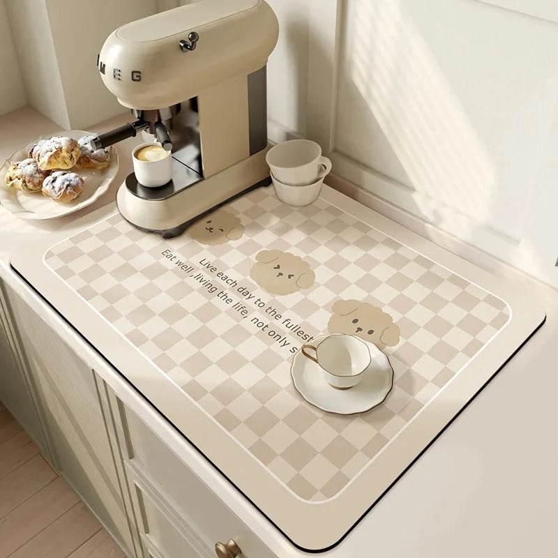 EMESA HOME Large Kitchen Super Absorbent Mat is designed to efficiently manage spills and drainage in your kitchen or bathroom - EMESA HOME™