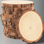 EMESA HOME Natural Pine Round Unfinished Wood Slices are versatile DIY craft materials that can be used for various projects... - EMESA HOME™
