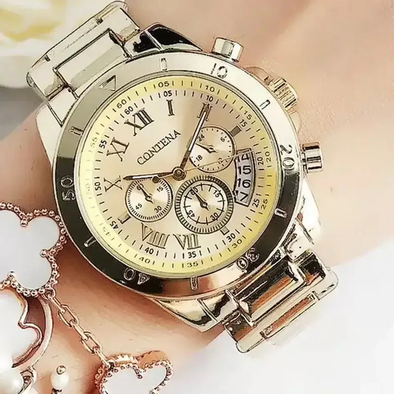 EMESA HOME Luxury Women’s Quartz Watch – Creative Steel Bracelet Fashion Watch - EMESA HOME™