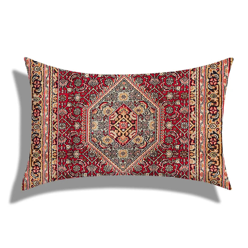 EMESA HOME Moroccan Geometric Short Plush Rectangular Cushion Cover