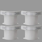 Four gray plastic parts with a yellow label indicating '4 pcs' on a white background.