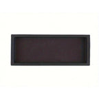 Black rectangular frame on a white background