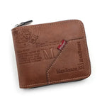EMESA HOME Men’s PU Leather Wallet – Short Bifold Card Holder with Zippered Coin Pocket - EMESA HOME™