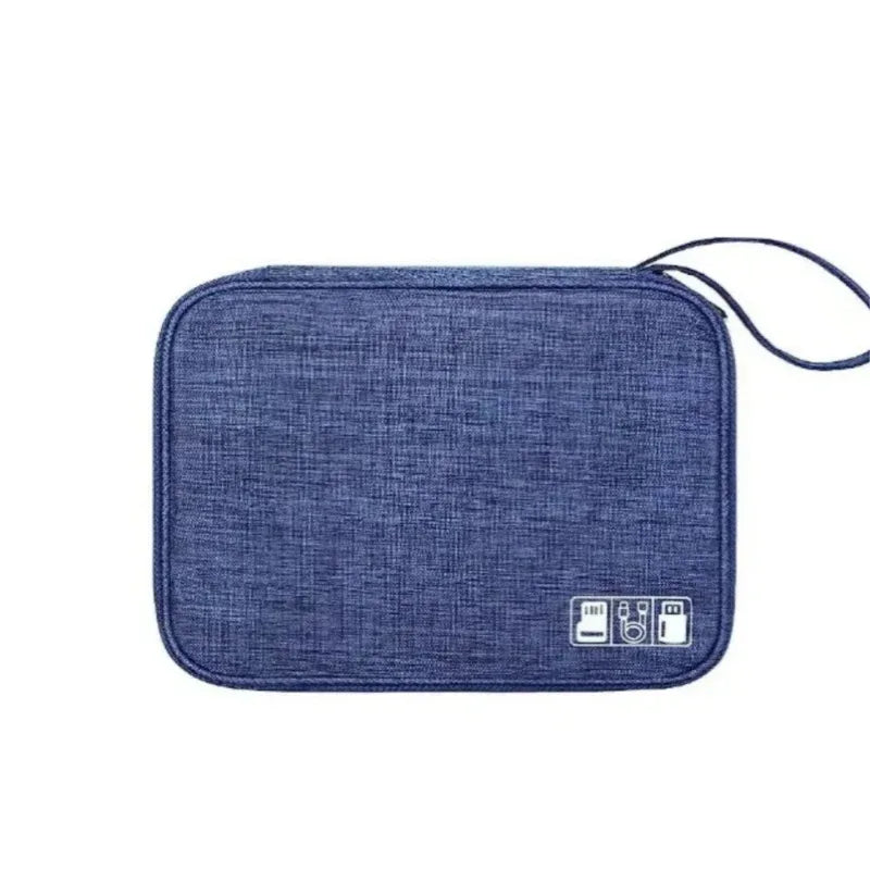 EMESA HOME Waterproof Portable Phone Cable Storage Bag – Electronic Organizer for USB Cables, OTG, Chargers & Travel Accessories - EMESA HOME™