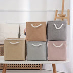 EMESA HOME Portable Fabric Clothing Storage Box – Dust-Proof Organizer for Clothes & Toys - Emesa Home