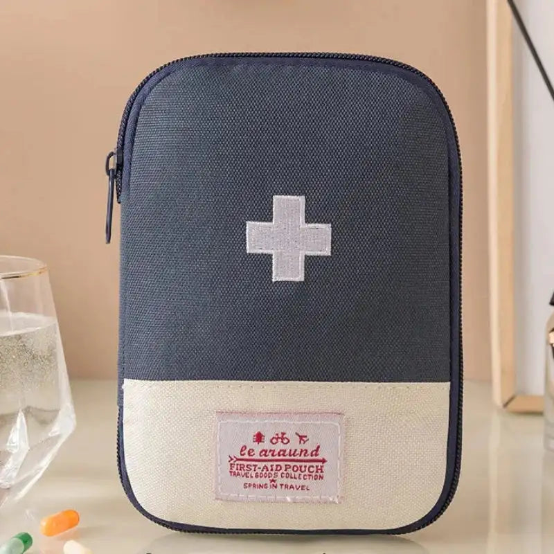 EMESA HOME Portable Medicine Pouch – Travel First Aid Kit & Household Medical Storage Organizer