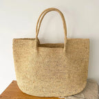 EMESA HOME 2026 Women’s Raffia Woven Tote Bag – Large Capacity Summer Shoulder Bag for Beach, Travel & Vacation