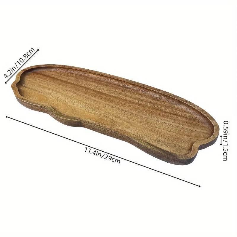 EMESA HOME Japanese Solid Wood Fruit Plate, Multi-Size Wooden Tray, High-Quality Fruit & Snack Serving Tray - EMESA HOME™