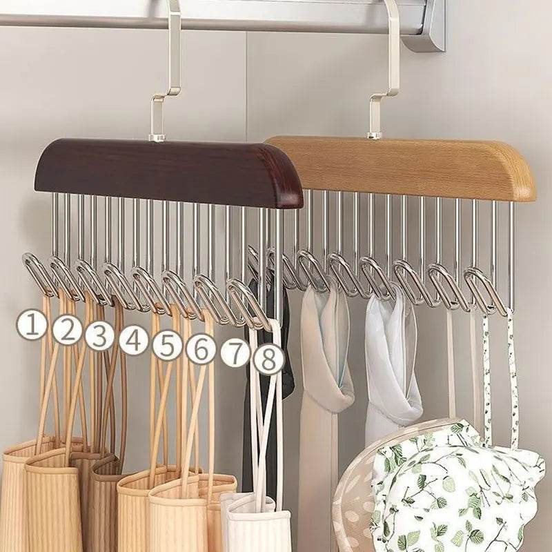 EMESA HOME Multi-functional Bra and Accessory Hanger Organizer, Sturdy Wardrobe Storage for Ties, Belts, Bras, and Beanies