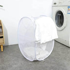 EMESA HOME Folding Mesh Laundry Basket with Handles – Breathable Clothes, Toy, and Sundries Storage Hamper for Home Use - EMESA HOME™