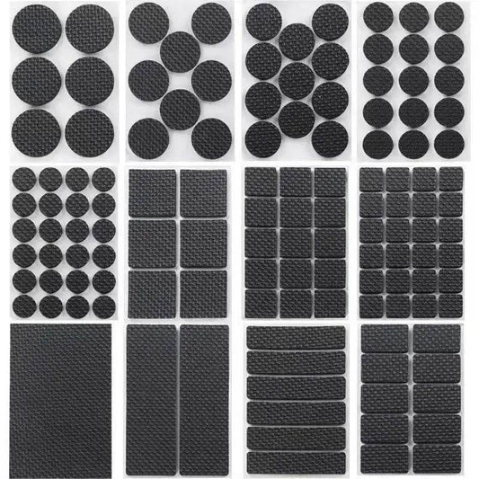 EMESA HOME Non-Slip Self-Adhesive Furniture Pads – EVA Round & Square Leg Protectors for Tables, Chairs, Sofas & Floors