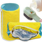EMESA HOME Shoe Washing Machine Bag & Cleaning Brush Set – Durable Laundry Shoe Protector with Soft Bristle Brush - EMESA HOME™
