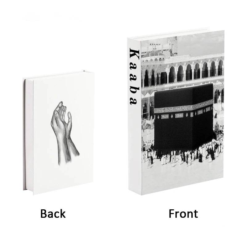 EMESA HOME Luxury Kaaba Fake Book Storage Box – Decorative Faux Book for Coffee Table, Living Room, or Bedroom AB-138