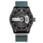 EMESA HOME Luxury Watch Brand - CURREN Men Military Sports Watches, Men's Quartz Date Clock, Casual Leather Wrist Watch - EMESA HOME™