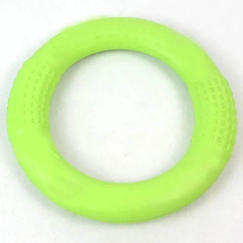 EMESA HOME EVA Dog Training Ring – Durable Interactive Puller & Flying Disk Toy for Active Dogs, Lightweight & Bite-Resistant 1pc Green