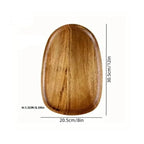 EMESA HOME Japanese Solid Wood Fruit Plate, Multi-Size Wooden Tray, High-Quality Fruit & Snack Serving Tray - EMESA HOME™