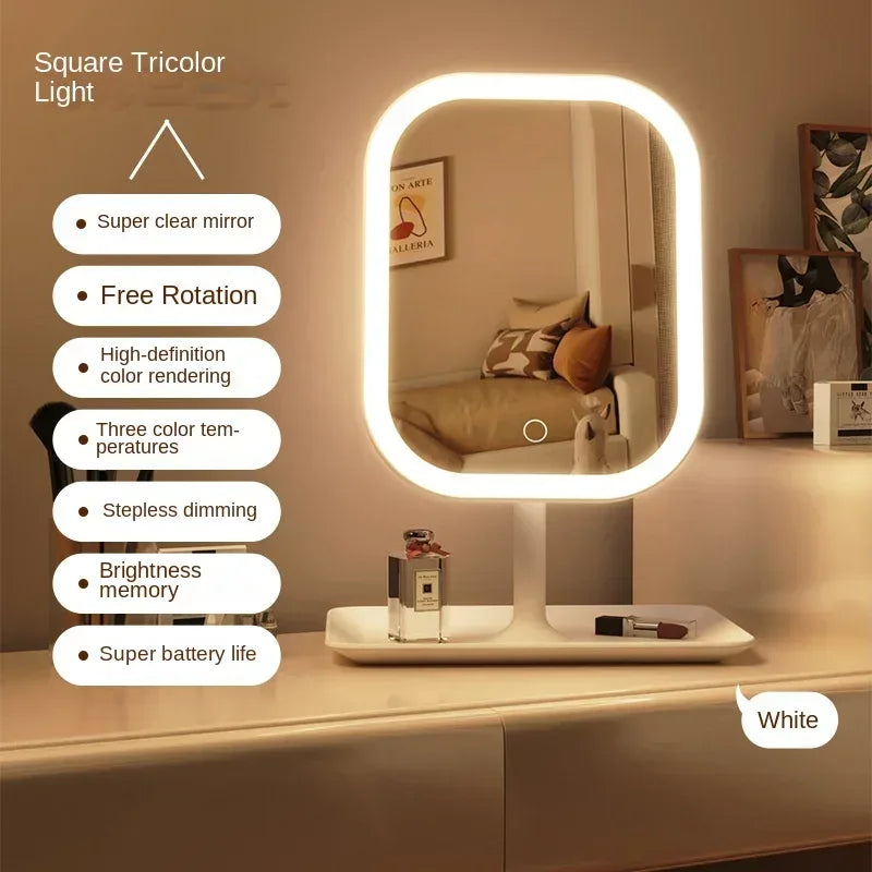 EMESA HOME Modern LED Vanity Mirror – 3 Color Touch Makeup Mirror for Women - EMESA HOME™