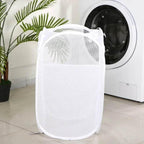 EMESA HOME Folding Mesh Laundry Basket with Handles – Breathable Clothes, Toy, and Sundries Storage Hamper for Home Use - EMESA HOME™