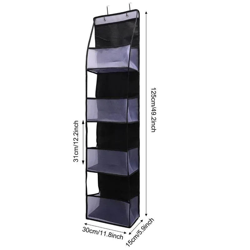 EMESA HOME Over-the-Door Hanging Organizer – 4/6 Layer Storage for Cosmetics, Nursery, Bathroom, Closet, Bedroom & Dorm - EMESA HOME™