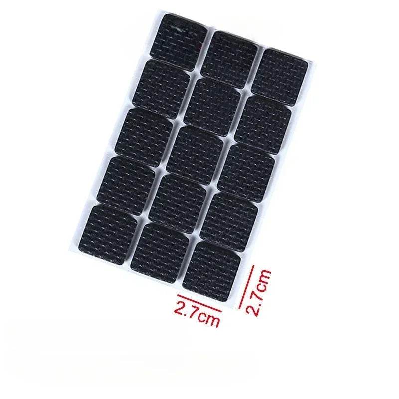 EMESA HOME Non-Slip Self-Adhesive Furniture Pads – EVA Round & Square Leg Protectors for Tables, Chairs, Sofas & Floors 15Pcs 2.7X2.7cm