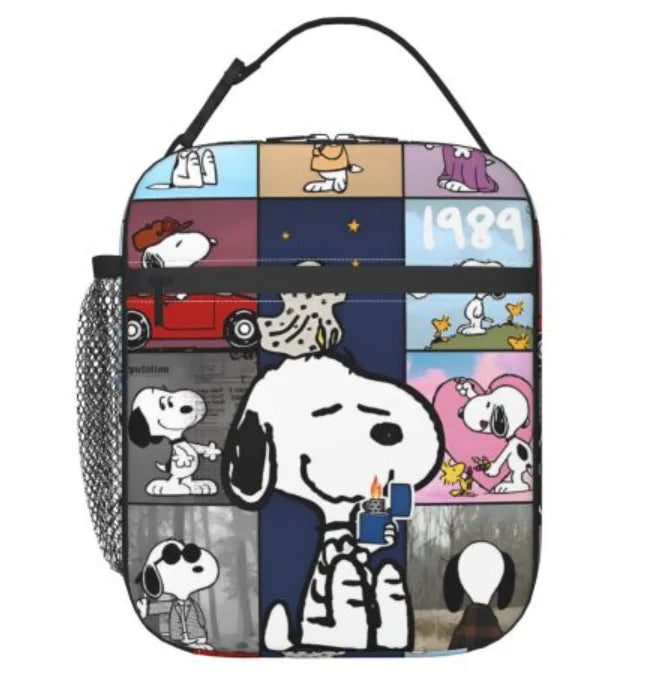 EMESA HOME Large Capacity Snoopy Nope Not Today Insulated Lunch Bags Accessories Lunch Food Box Thermal Cooler For Schoo