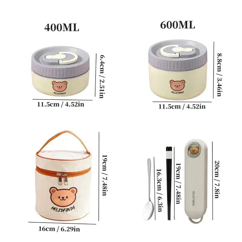 EMESA HOME Microwave Sealed Thermal Bento Lunch Box – 304 Stainless Steel Insulated Food Container - EMESA HOME™