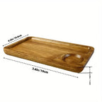 EMESA HOME Japanese Solid Wood Fruit Plate, Multi-Size Wooden Tray, High-Quality Fruit & Snack Serving Tray - EMESA HOME™