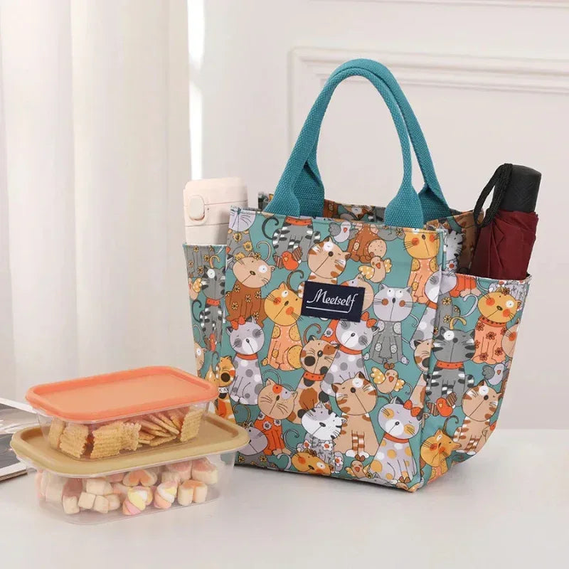 EMESA HOME Thermal Lunch Bag – Fashionable Bento Handbag for Office, Travel & Moms On-the-Go - EMESA HOME™