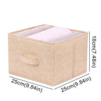 EMESA HOME Cotton Linen Hanging Storage Bag - Collapsible Drawer-Style Wardrobe Organizer for Clothes - EMESA HOME™