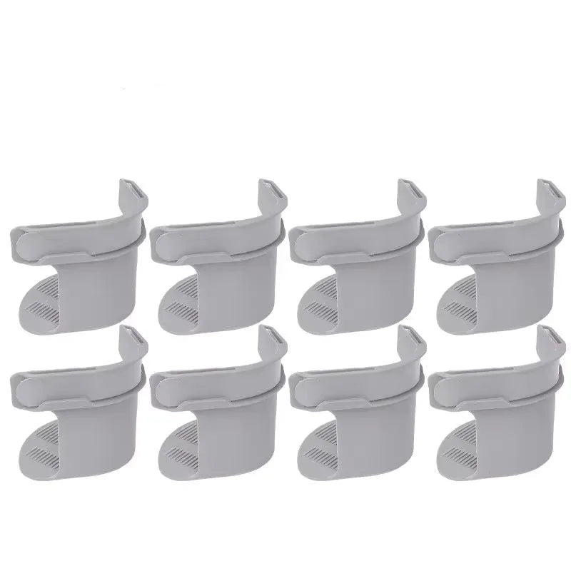 EMESA HOME Invisible Bed Sheet & Quilt Cover Fastener Clips – Non-Slip, Hidden Holders for Bed Sheets & Covers gray- 8pcs