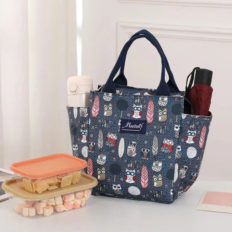 EMESA HOME Thermal Lunch Bag – Fashionable Bento Handbag for Office, Travel & Moms On-the-Go - EMESA HOME™