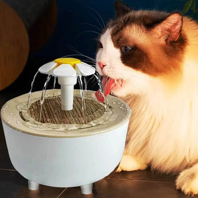 EMESA HOME Pet Water Fountain – 1200mL USB Electric Cat Water Dispenser with Auto Filter & Silent Circulation for Cats and Small Pets