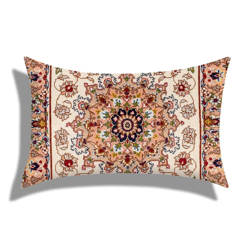 EMESA HOME Moroccan Geometric Short Plush Rectangular Cushion Cover