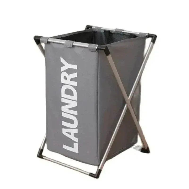 EMESA HOME Foldable Laundry Basket – Large-Capacity Waterproof Clothes & Toys Organizer with Aluminum Bracket - EMESA HOME™