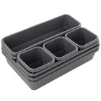 EMESA HOME 8pcs Adjustable Drawer Organizer – Box Trays for Makeup, Cosmetics, Sundries, Divider Holder for Kitchen, Bathroom, Closet Jewelry Box - EMESA HOME™