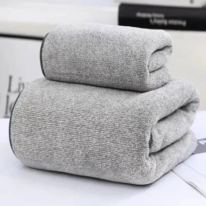 EMESA HOME Coral Fleece Towel Set – Soft, Quick-Drying & Highly Absorbent Bathroom Towels for Hand, Face & Shower Use - Emesa Home