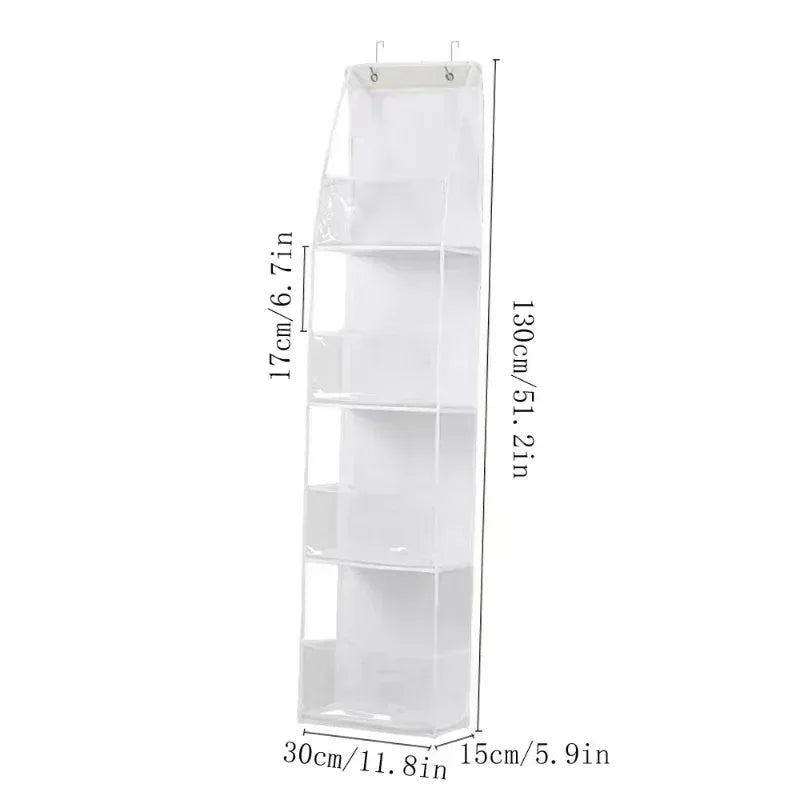 EMESA HOME Over-the-Door Hanging Organizer – 4/6 Layer Storage for Cosmetics, Nursery, Bathroom, Closet, Bedroom & Dorm - EMESA HOME™
