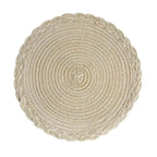EMESA HOME 4PCS Round Table Mats Woven Placemats Heat Insulation Mat Dining Table Potholder Coaster Party Wedding Home Decoration Props - EMESA HOME™